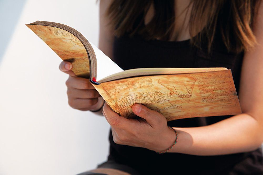 Flexis 月光と陽光 - ダ・ヴィンチ（レスター手稿） | Paperblanks